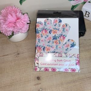 Shabby Chic Floral Exfoliating Shower Glove 1pcs